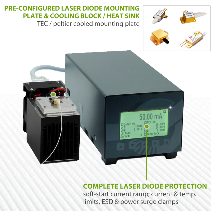1550nm 3W ldx-500-laser-diode-controller-and-heat-sink-system-5