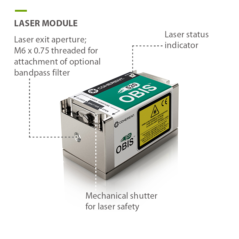 522nm Green Laser Diode Source Head