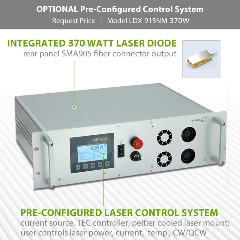370W Turn-Key 915nm Laser System