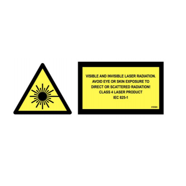 High Power Laser Safety Label