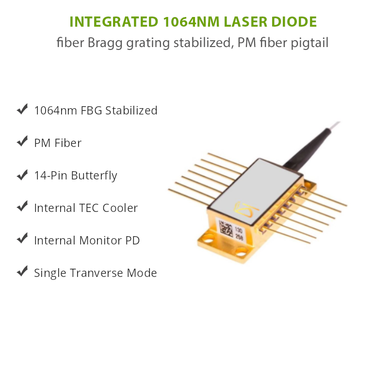 1060 / 1064nm laser diode key features graphic