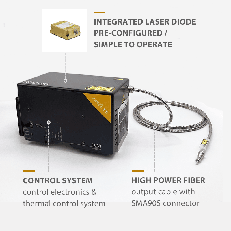 976nm 140W high power laser diode system