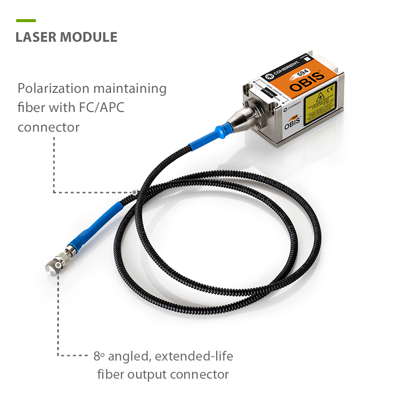594nm Orange fiber-coupled laser source 