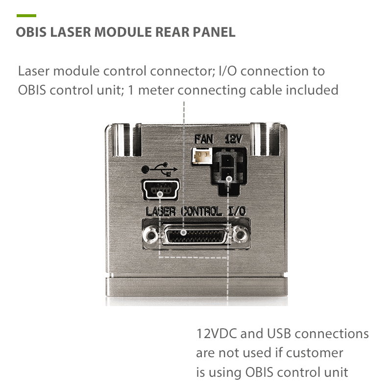 Coherent OBIS 413nm Laser Head Connections