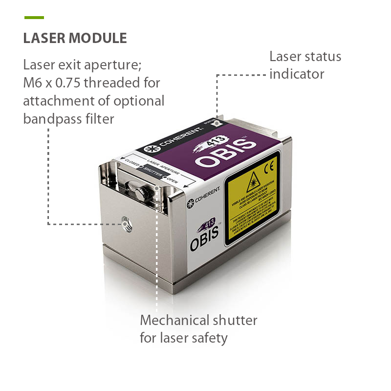 OBIS 413nm Laser Source Head