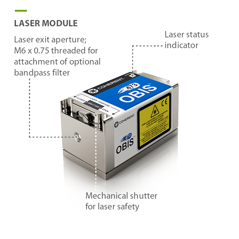 473nm Coherent Laser Source Head