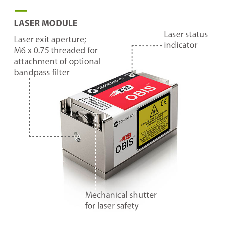 633nm Laser Head, OBIS Coherent