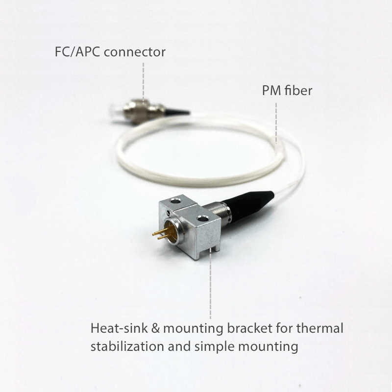 520nm coaxial laser diode PM fiber