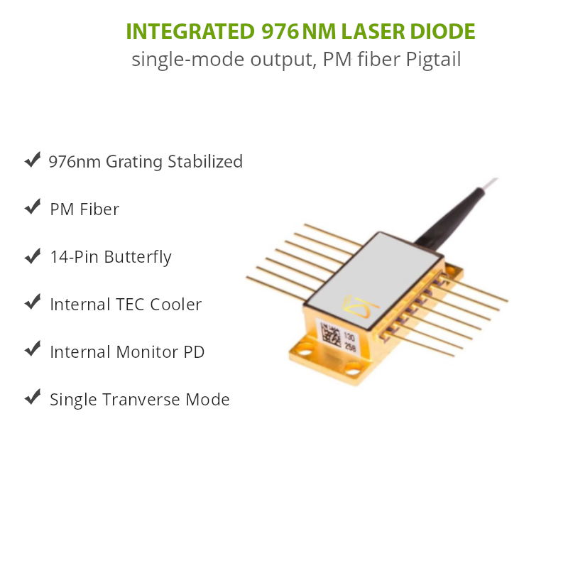 Grating Stabilized 976nm Laser Diode
